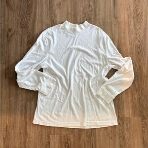 Croft & Barrow Classic White Long Sleeve Top